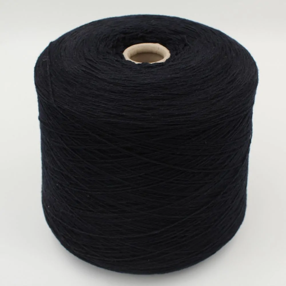 Filato 2/15 100% Cashmere colore blu notte rocche 760 gr