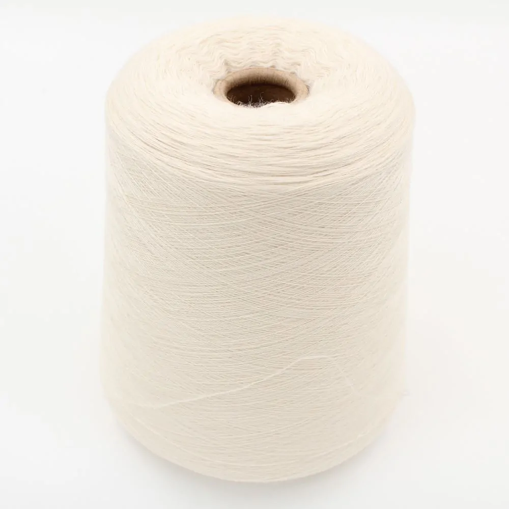 Filato Cashmere 100% nm 2/48 pettinato colore bianco naturale rocca 630 gr