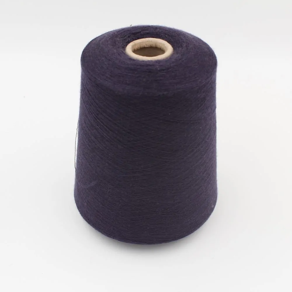 NEW yarn 90% cashmere 10% poliammide nm 2/54 worsted purple cone 590 gr