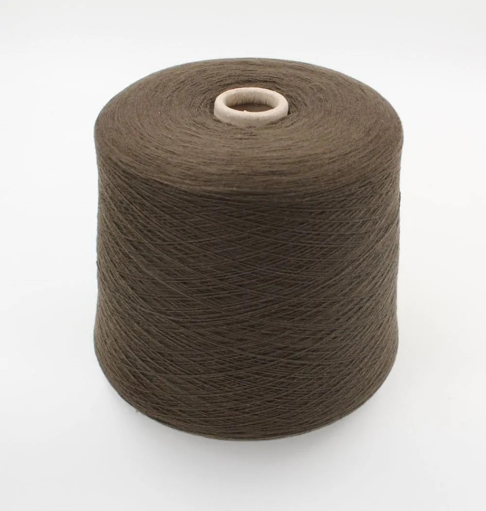 Filato 2/27 100% Cashmere per macchina 12 colore oliva rocca 500 gr
