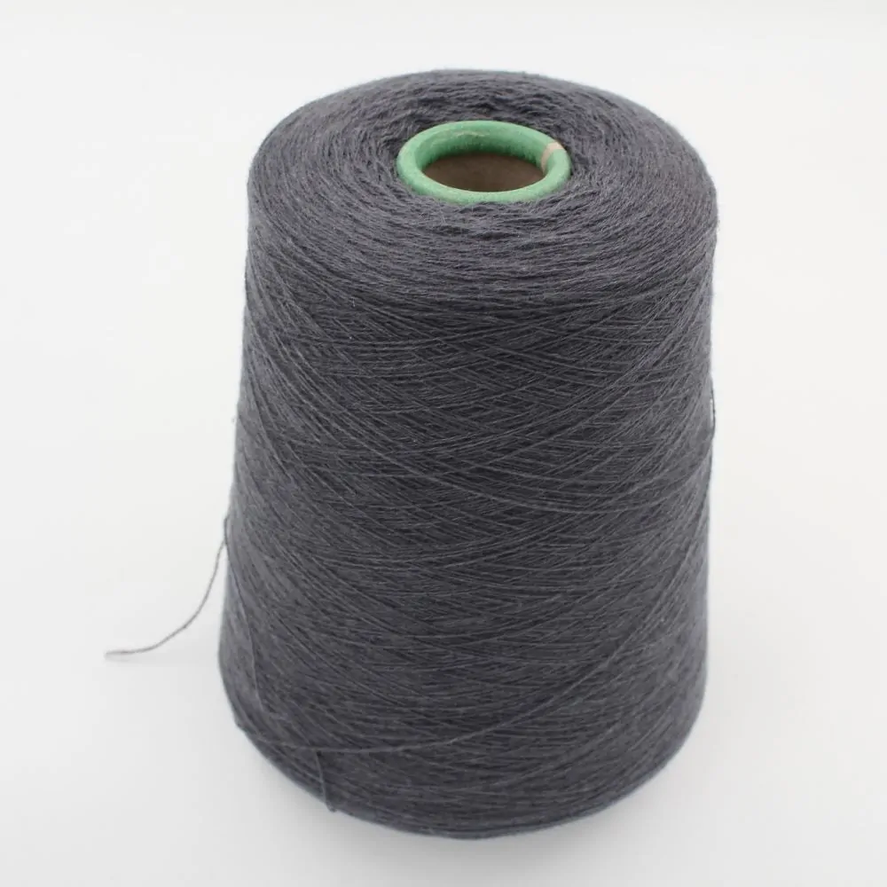 Yarn 2/28 100% Cashmere color dark grey cones 500 gr
