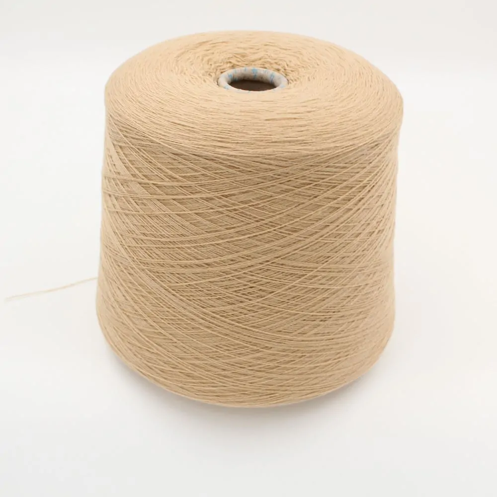 Yarn 2/28 100% Cashmere color light beige cones 490 gr