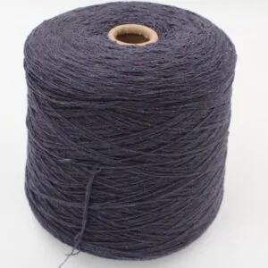 Filato cashmere 100% nm 2x2/15 colore blu melange rocche 510 gr