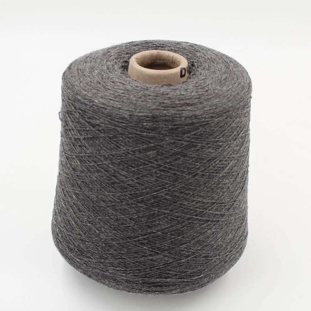 Yarn 2/28 100% Cashmere color dark grey cones 600 gr