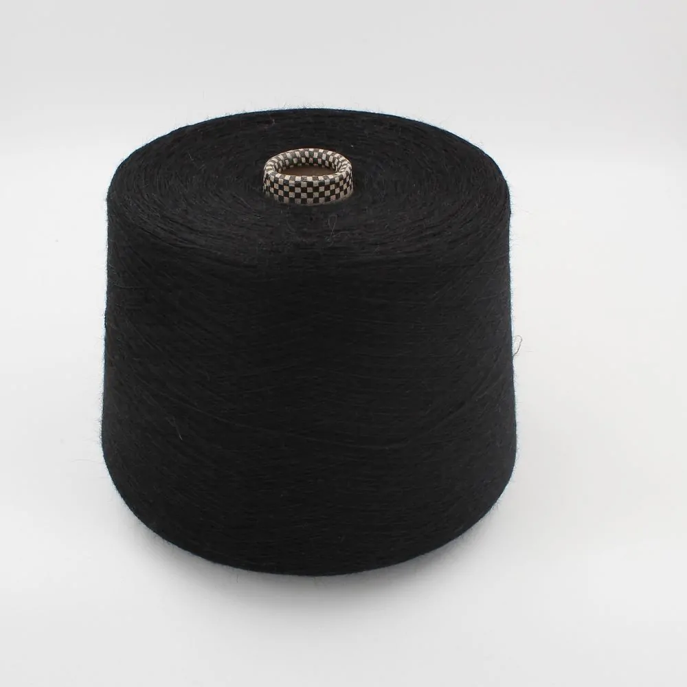 Filato Alpaca Baby 100% 2/16 colore nero rocche 660 gr