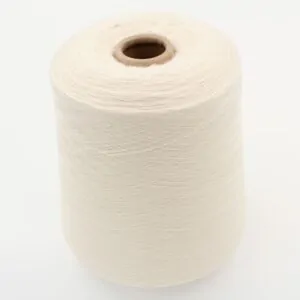 100% Cashmere yarn nm 2/48 combed color white cone 750 gr