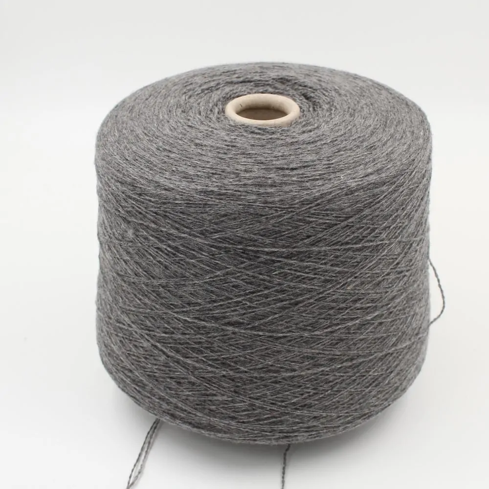 yarn merino extrafine 70% cashmere 30% nm. 2/15 color medium grey cones 500 gr