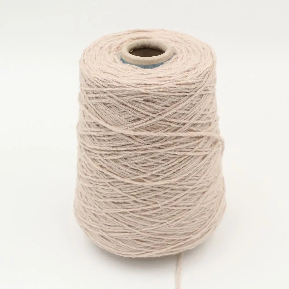 Filato cashmere nm 2500 cablè FOLLATO colore beige rocche 500 gr