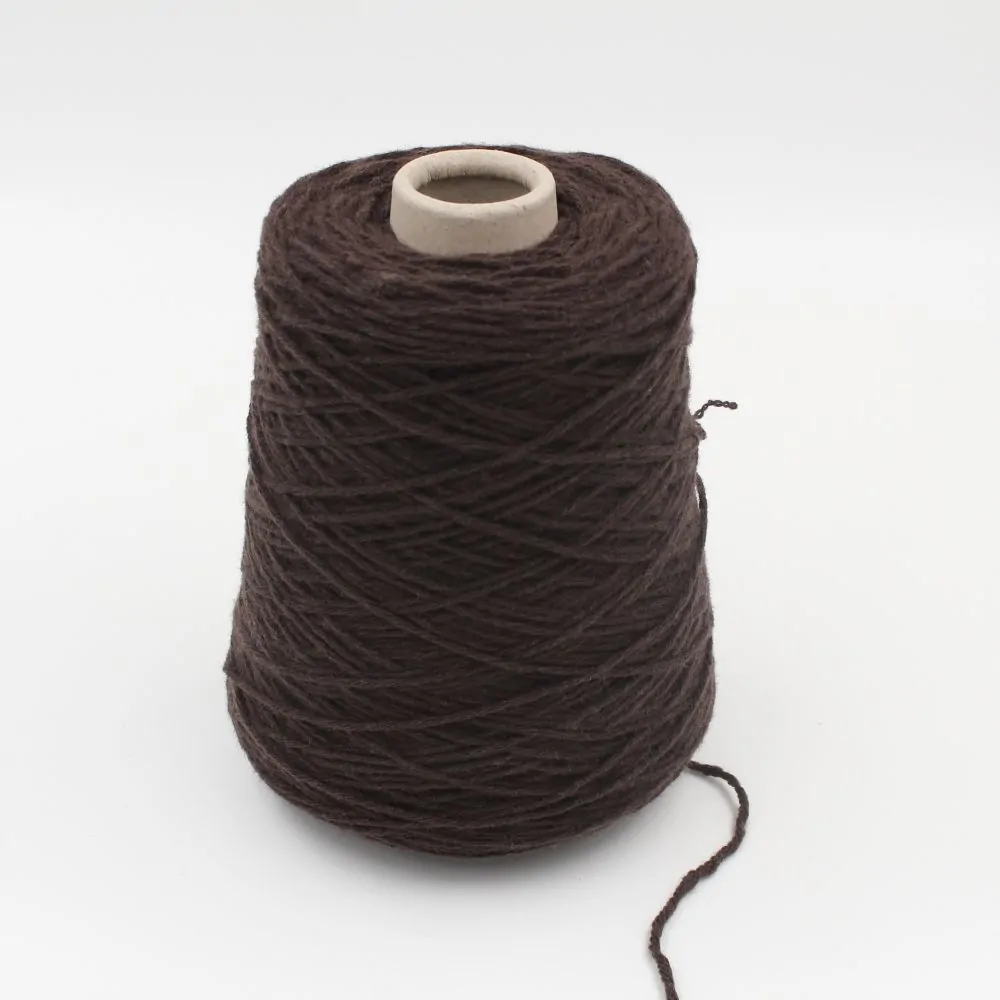 Cashmere yarn nm 2500 cablè WASHED color brown cones 560 gr