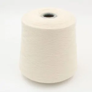 yarn cashmere 100% nm 2/58 color natural white cone 680 gr