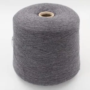 Yarn 2/28 100% Cashmere color dark grey cones 510 gr
