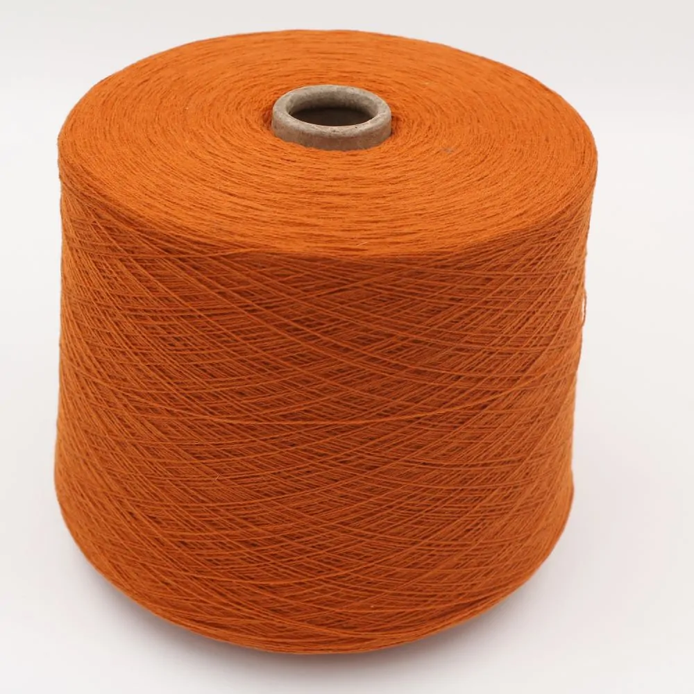 CONCORD yarn cashmere 100% 2/26 color orange cones 480 gr
