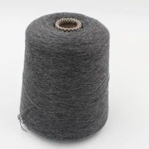 Yarn 2/28 100% Cashmere color grey cones 560 gr