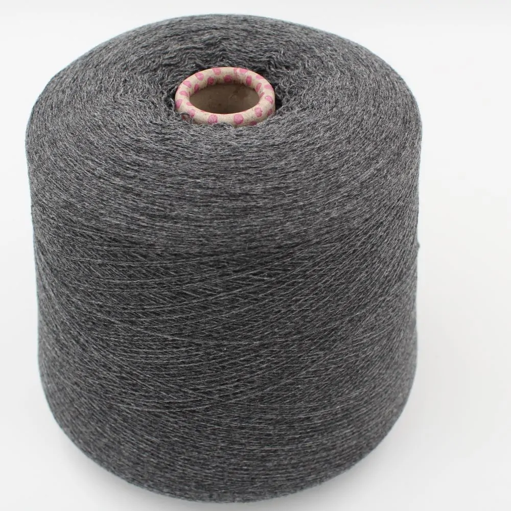 Yarn 2/28 100% Cashmere color grey melange cones 520 gr