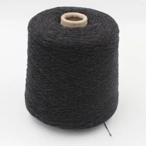 ALTER-ECO yarn 97% cashmere 3% wool merino nm 2/12 color dark grey cones 670 gr