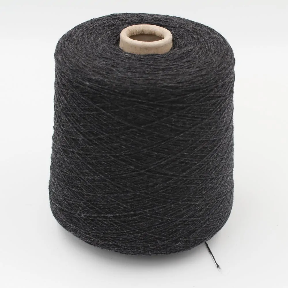 ALTER-ECO filato 97% cashmere 3% lana merino nm 2/12 colore grigio scuro rocche 670 gr