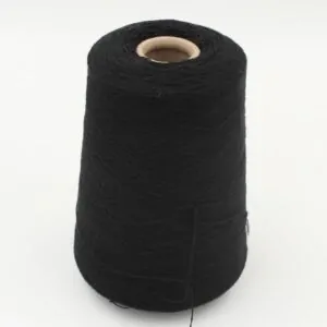 Yarn 2/28 100% Cashmere color black cones 660 gr