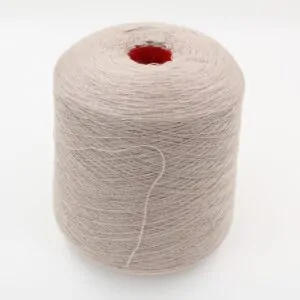 70% Cashmere 30% silk yarn nm 2/48 combed color beige cone 500 gr