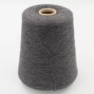 yarn cashmere 100% 2/26 color grey cones 450 gr