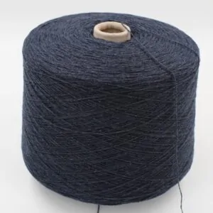 ALTER-ECO yarn 97% cashmere 3% wool merino nm 2/12 color dark blue cones 630 gr