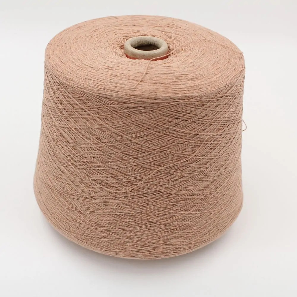 Yarn cashmere 100% superior nm 2/26 color apricot cones 510 gr
