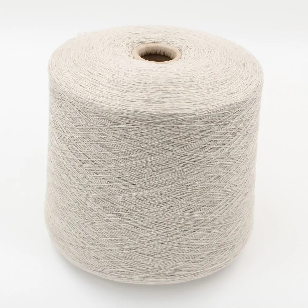 Yarn cashmere 100% superior nm 2/26 color beige cones 560 gr