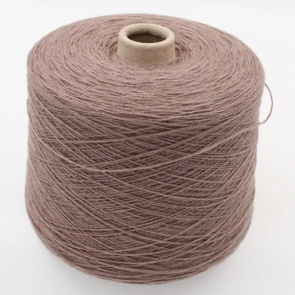 Yarn baby yak 50% merino extrafine 50% nm 2/14 color brown cones 470 gr