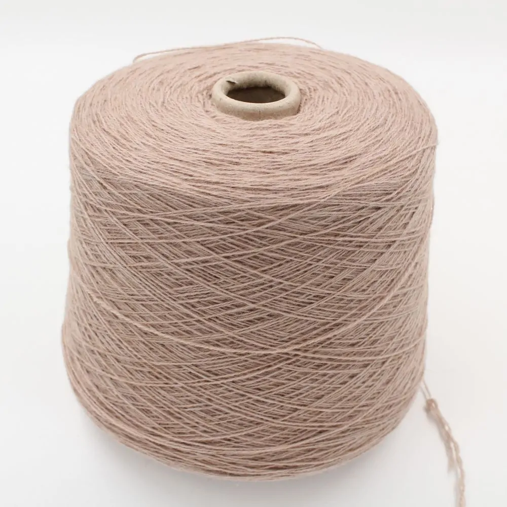 Yarn baby yak 50% merino extrafine 50% nm 2/14 color beige cones 590 gr