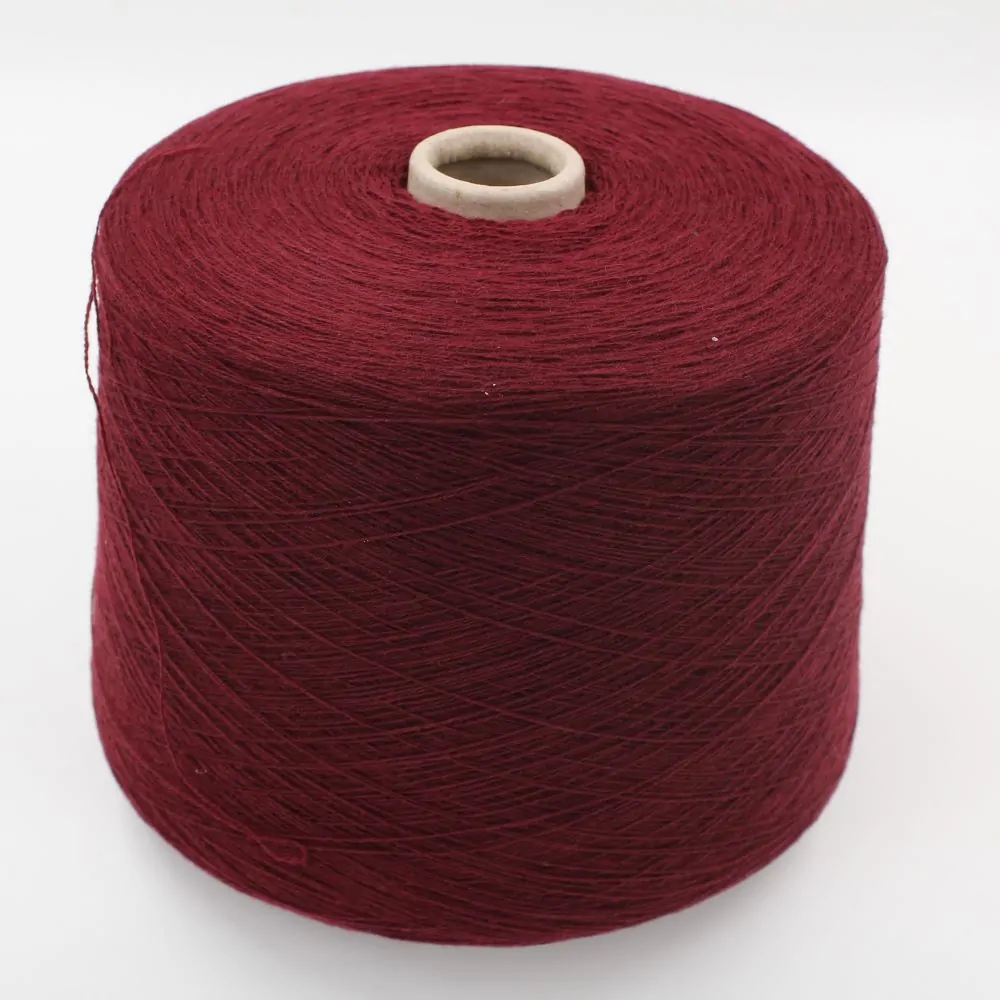 CONCORD yarn cashmere 100% 2/26 color bordeaux cones 600 gr
