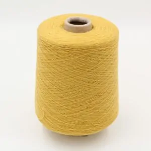 CONCORD yarn cashmere 100% 2/26 color yellow cones 500 gr