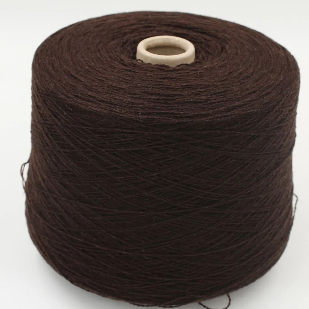 yarn merino extrafine 70% cashmere 30% nm. 2/15 color brown cones 670 gr