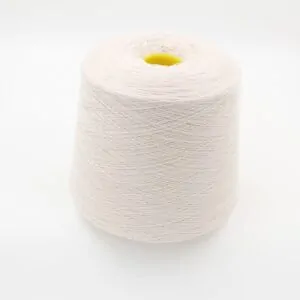 Yarn for knitting machine 2/30 70% merino extrafine 30% cashmere color silver cones 540 gr