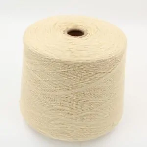 yarn cashmere 100% 2/26 color cream cones 550 gr