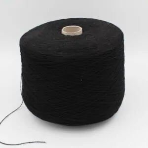 ECOMANUEL 2/14 100% Cashmere colore nero rocche 500 gr