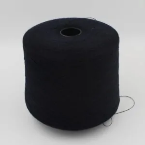 Yarn 2/27 100% Cashmere color dark blue cones 530 gr