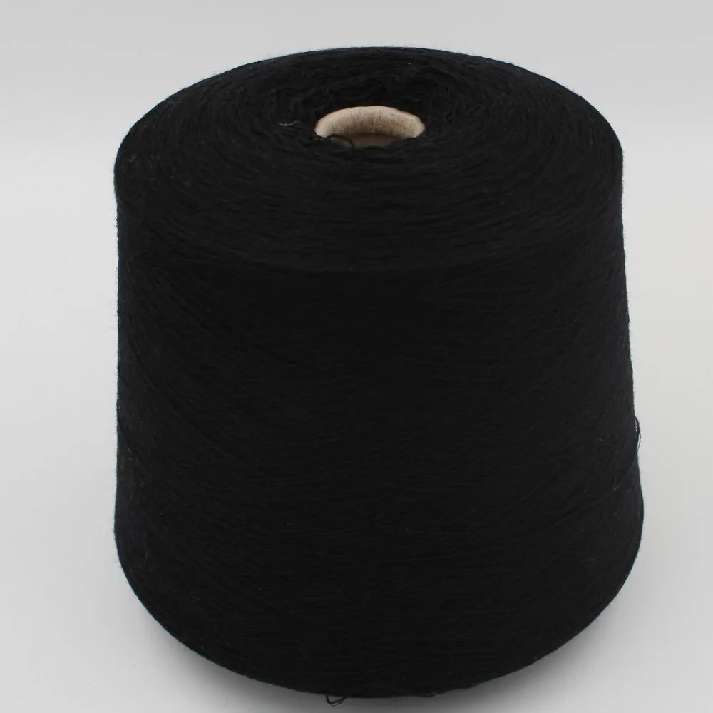 Nm. 2/28 70% merino extrafine 30% cashmere colore nero rocca 500 gr