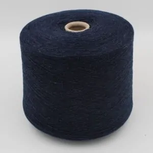 Yarn cashmere 100% superior nm 2/26 color blue melange cones 500 gr