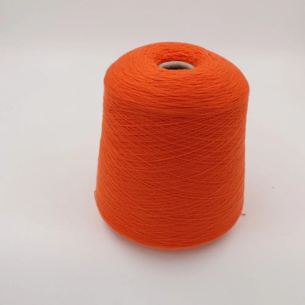 FANTASTIQUE filato merino superfine 14 micron nm 2/28 colore arancione rocche 740 gr