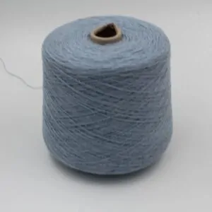ALTER-ECO yarn 97% cashmere 3% wool merino nm 2/12 color sky blue cones 430 gr