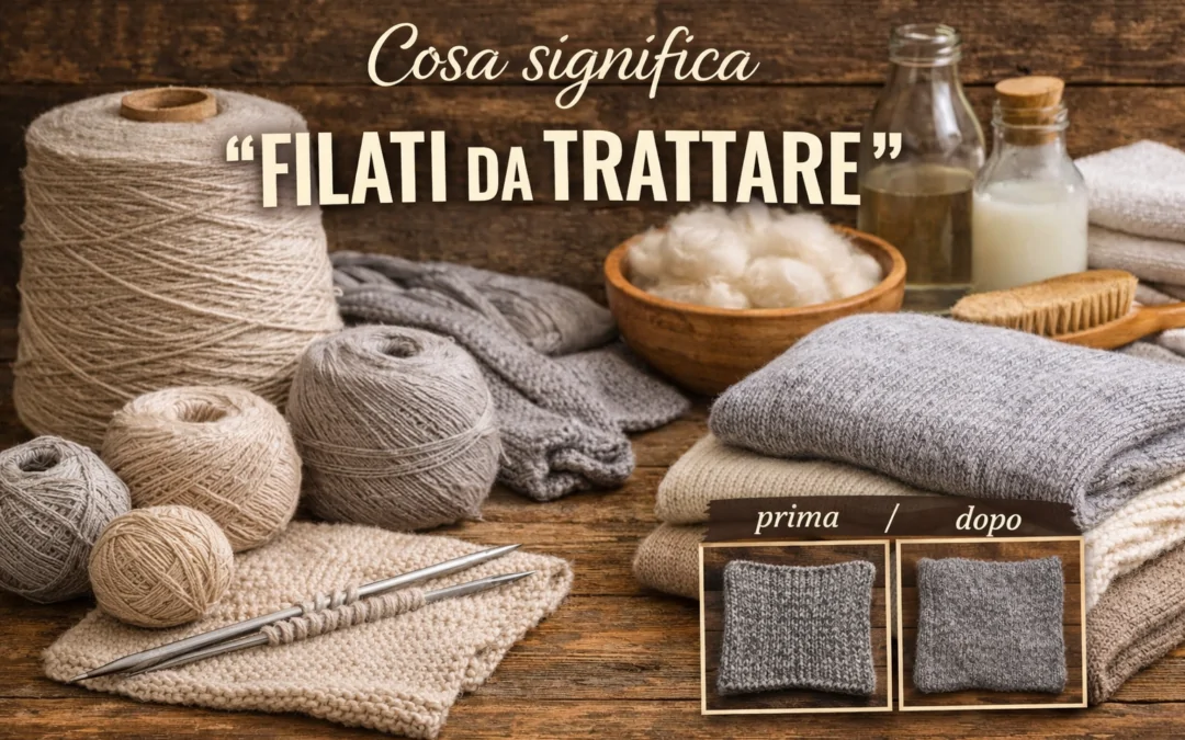 Cosa significa “filati da trattare”?