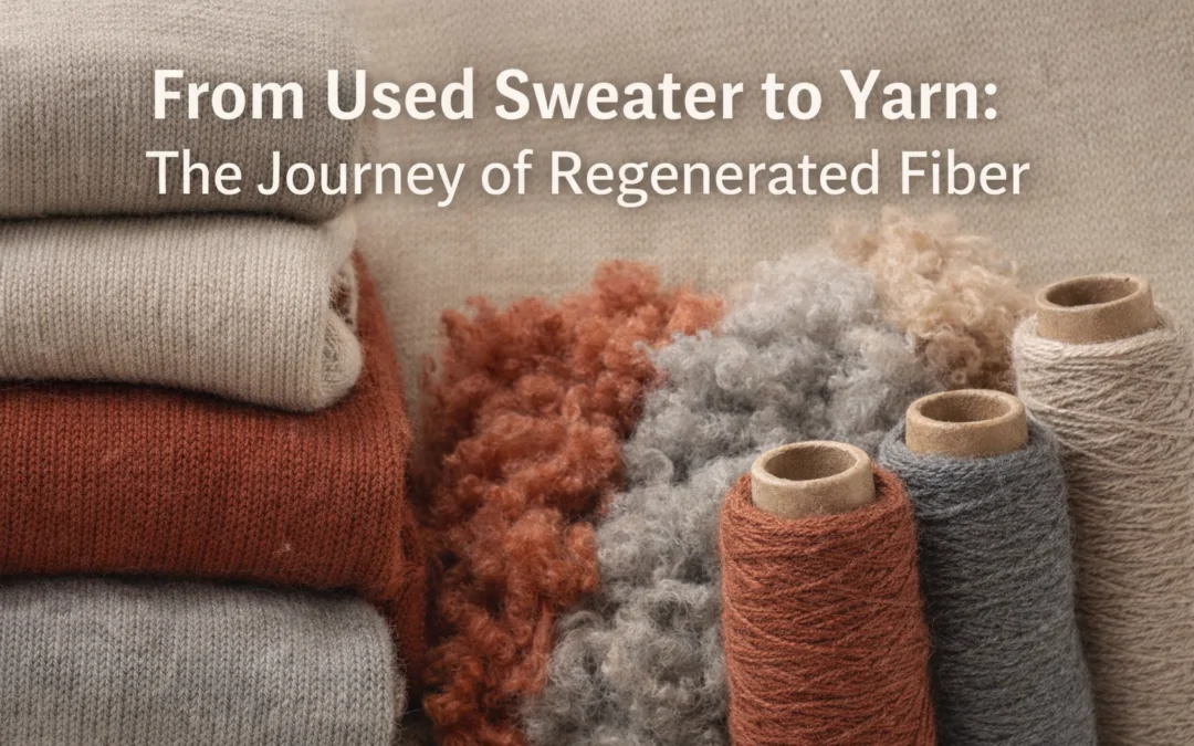 Dal maglione usato al filato: il viaggio della fibra rigenerata