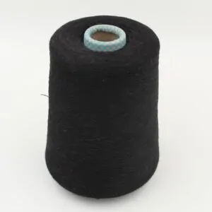 100% Cashmere yarn nm. 1/28 black color 400g cones