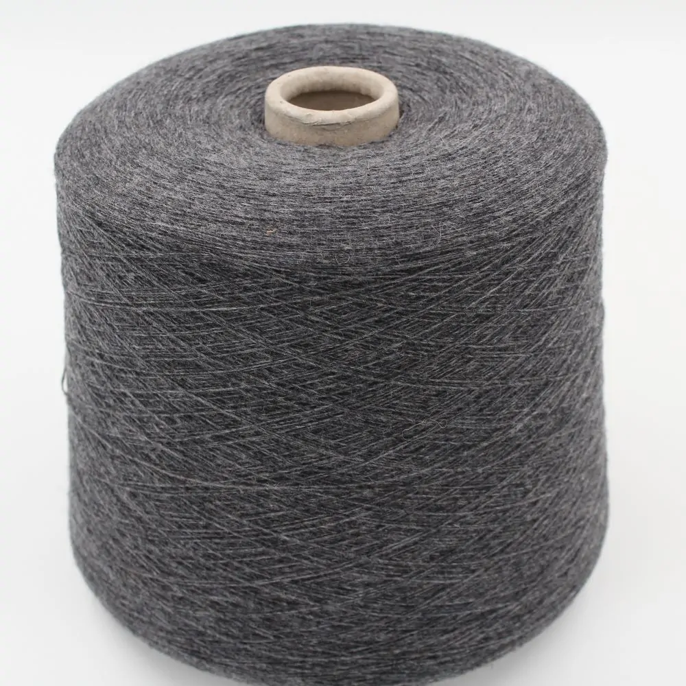Yarn 80% Wool 20% Polyamide nm. 15000 color medium grey cones 520gr