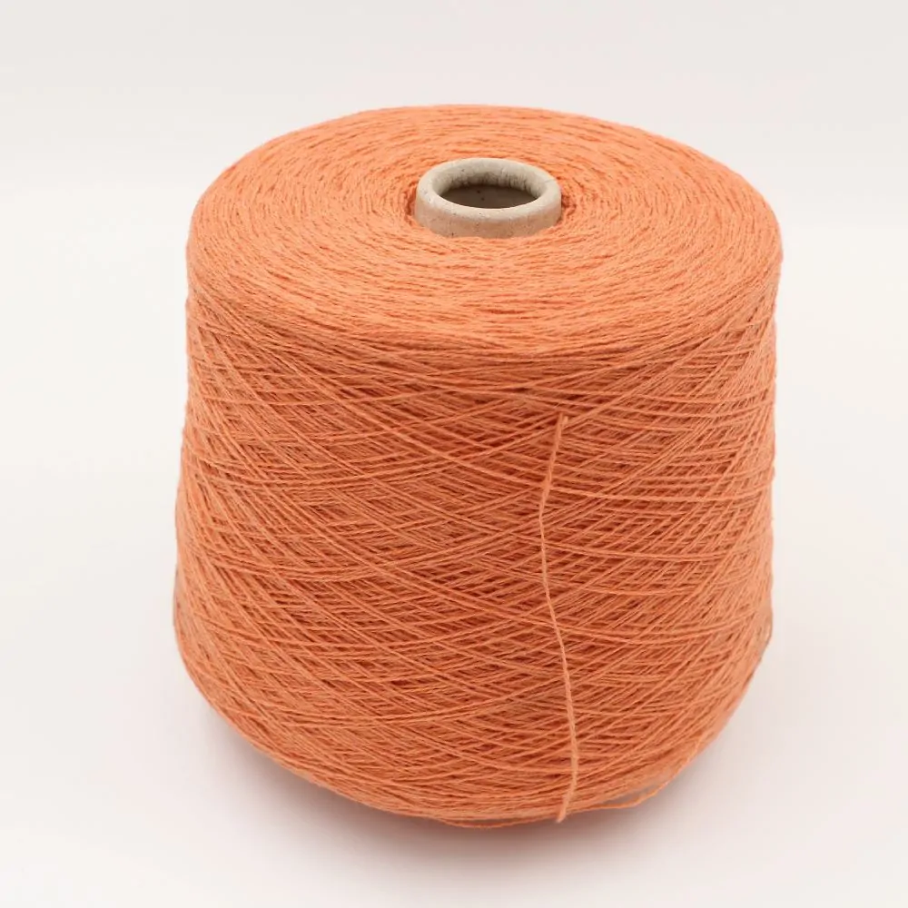 70% Cashmere 30% Extrafine Merino Yarn, nm. 2/12 color orange 470gr cones