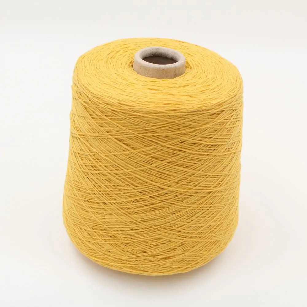 70% Cashmere 30% Extrafine Merino Yarn, nm. 2/12 color yellow 430gr cones