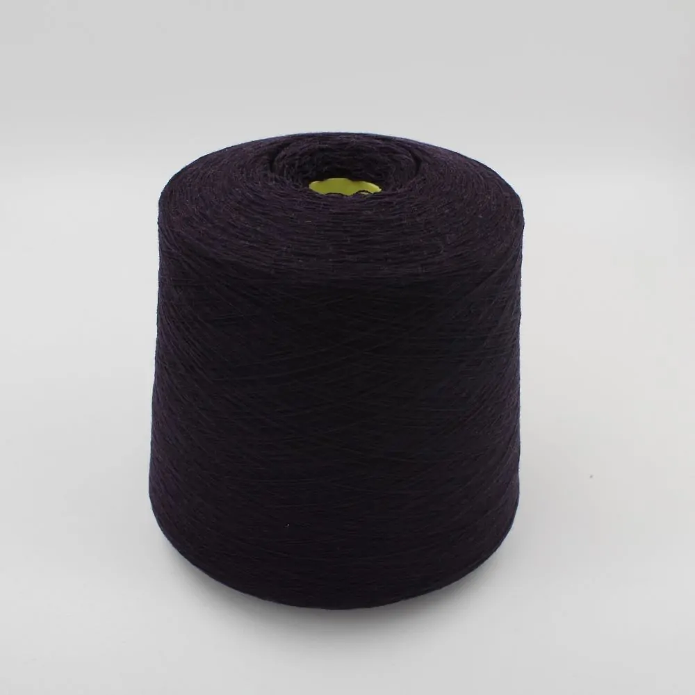 Filato 2/27 100% Cashmere colore prugna rocche 500 gr