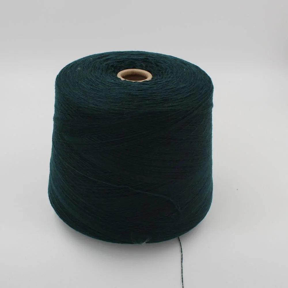 Filato 2/28 100% Cashmere colore verde scuro rocche 550 gr