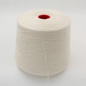 Yarn 2/27 100% Cashmere color natural white cones 540 gr
