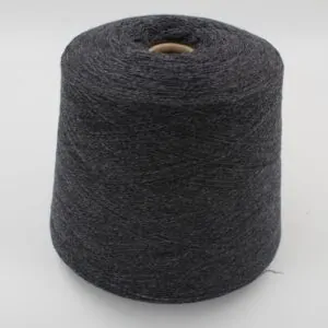 Yarn 3/18 100% cashmere color dark grey cones 400 gr