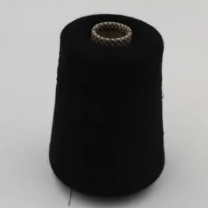 JAIPUR Filato cashmere 70% seta 30% nm 2/56 pettinato colore nero rocche 500 gr